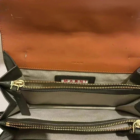 Marni TRUNK LEATHER CROSSBODY BAG - Picture 6 of 12